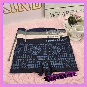 💖 NWT REEBOK 4 Pack Seamless Boy Shorts Large Intimates #7237 💖
